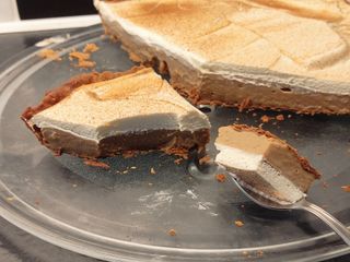 A butterscotch cinnamon pie